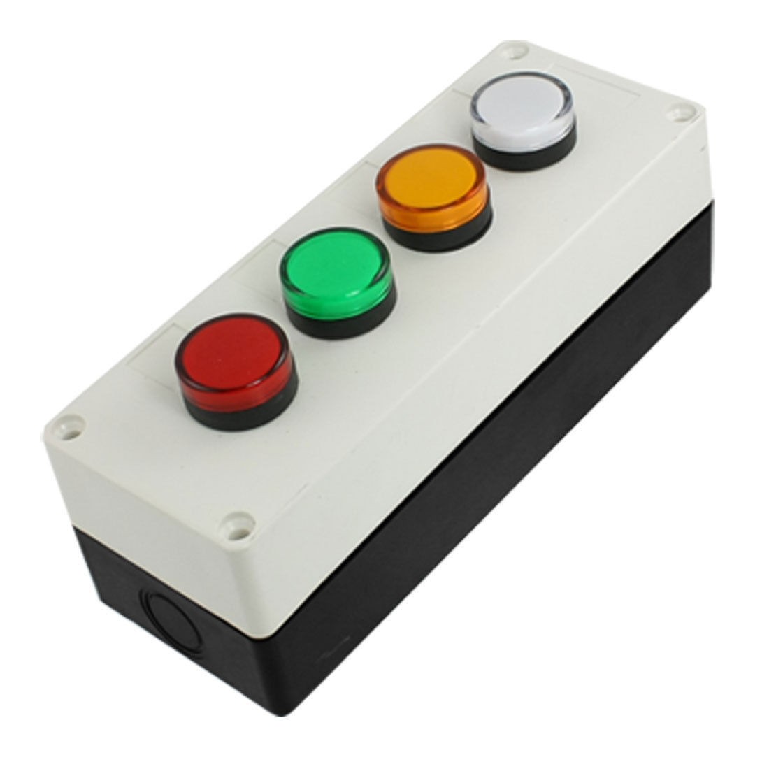 110V LED Red Green Yellow White Signal Indicator Light Station Tjvha