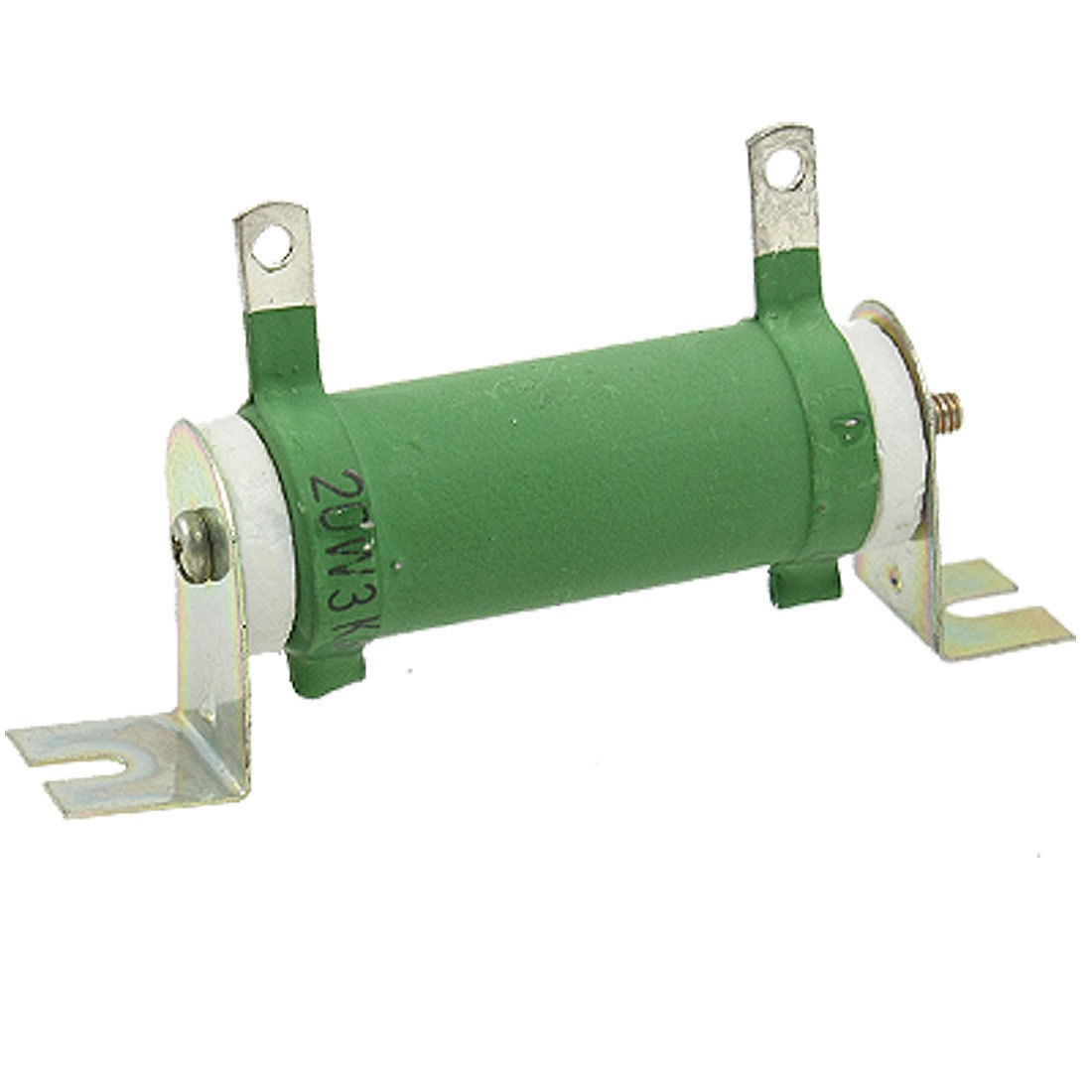 20W Watt 3K Ohm Ceramic Tube Fixed Wire Wound Resistor