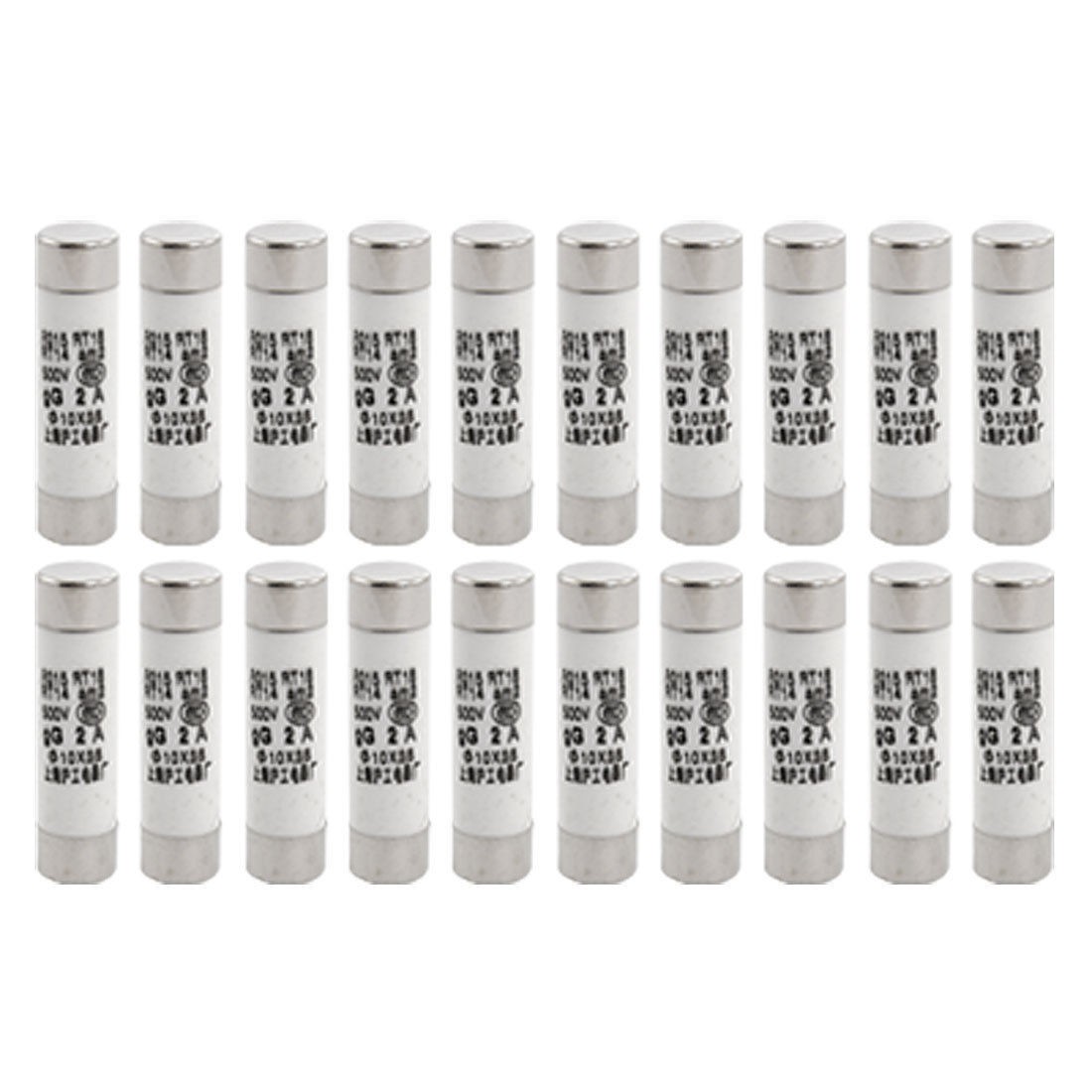 R015 500V 2A 10 x 38mm Cylindrical Fuse Links (Bag of 20)