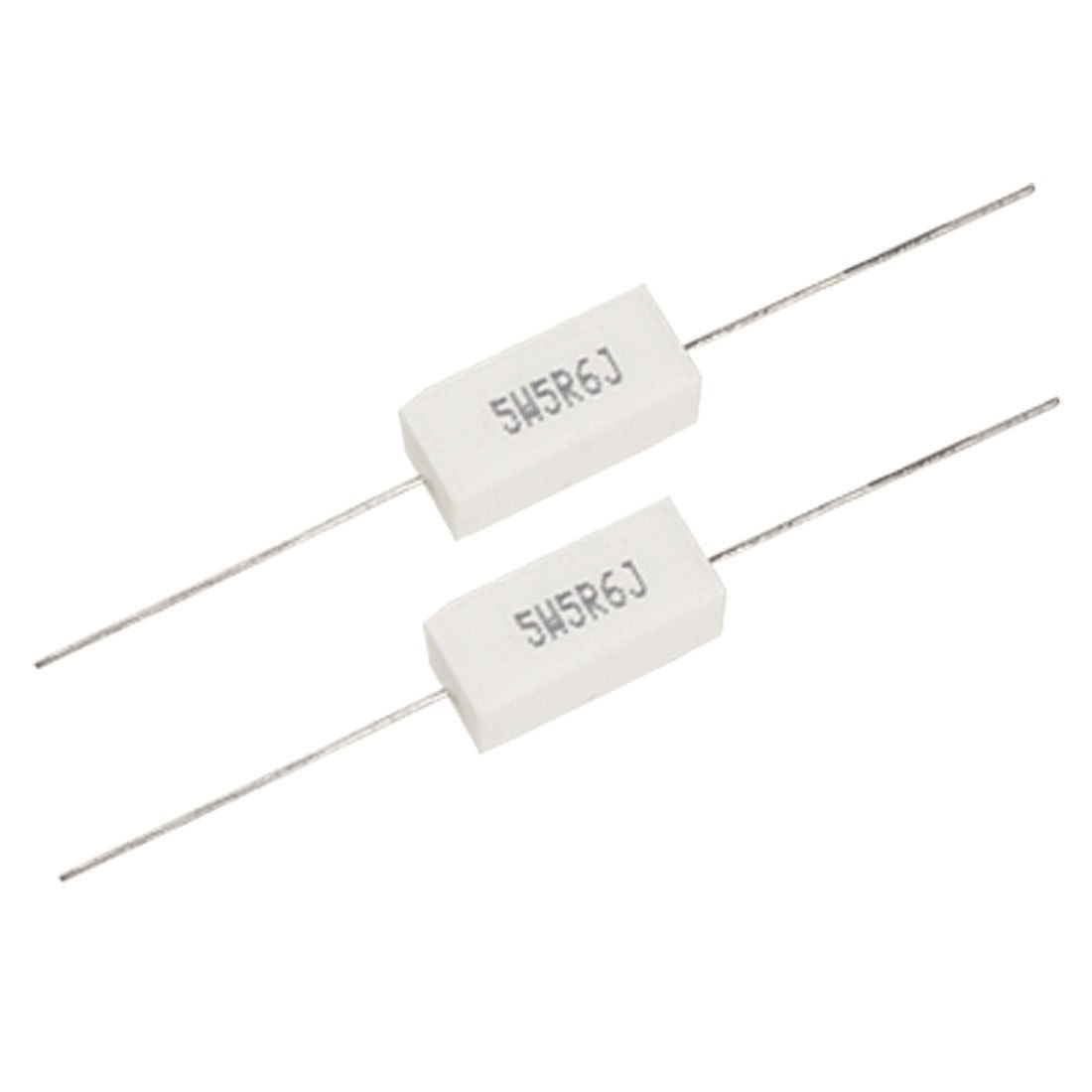 10 Pcs 5W 5.6 Ohm 5R6 5% Ceramic Cement Power Resistors