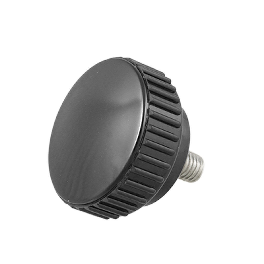 Blk M8 Thread 15mm Length Knurled Grip Knob Replacement