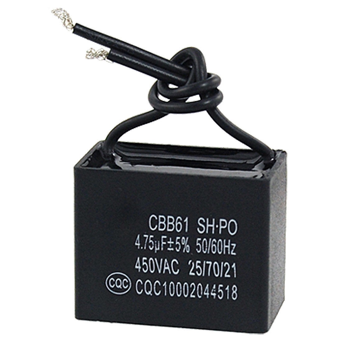 CBB61 4 75uF AC450V Wired 50 60Hz Ceiling Fan Capacitor
