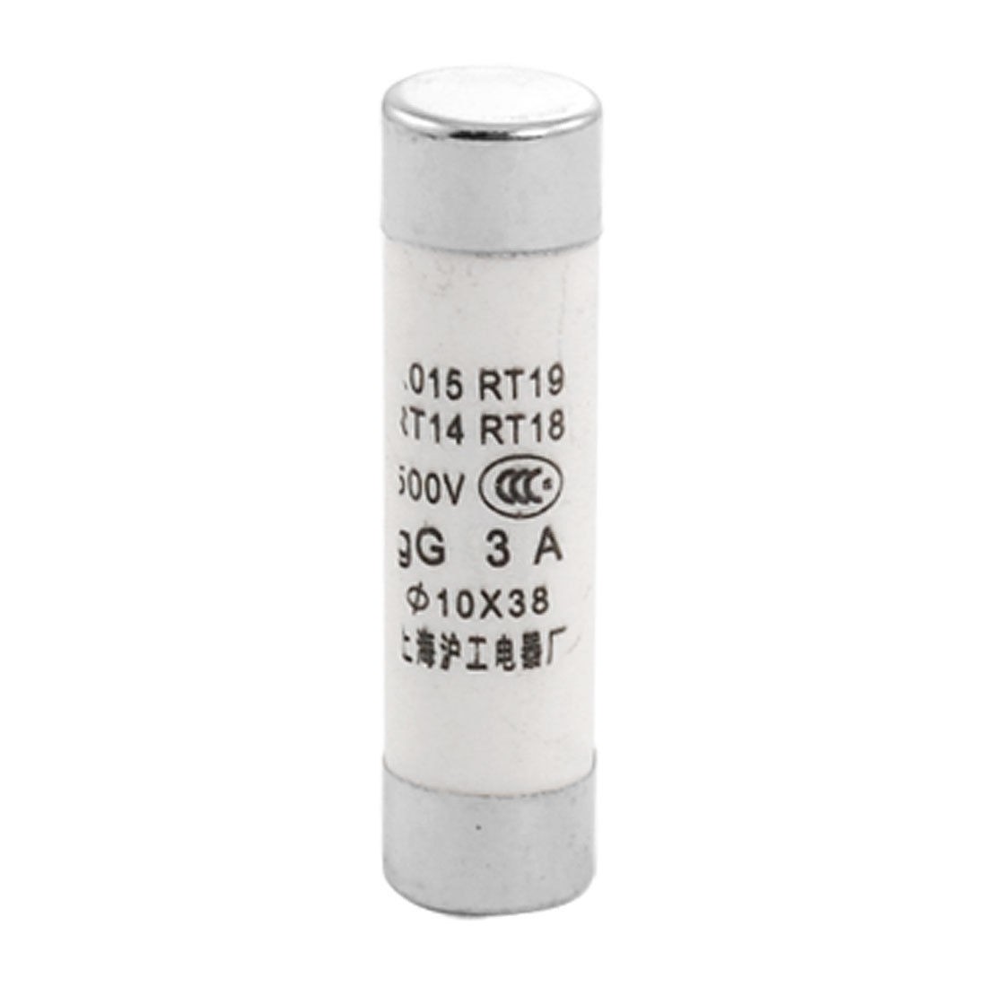 500V 3A Ceramic Tube Cylindrical Fuse Links 10 x 38mm (Bag of 20)
