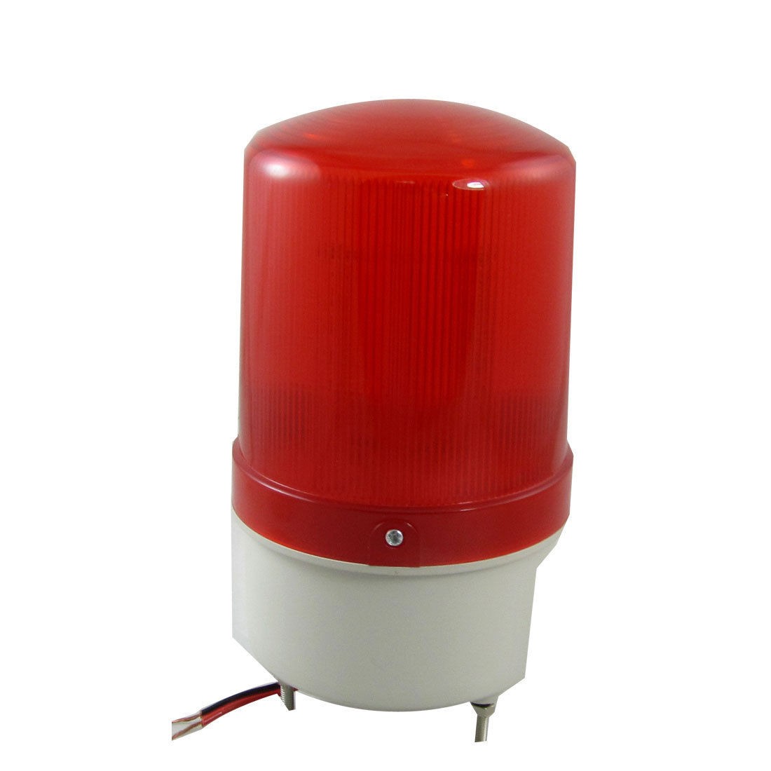 DC 24V Red LED Rotating Warning Light Industrial Signal Tower Bulb