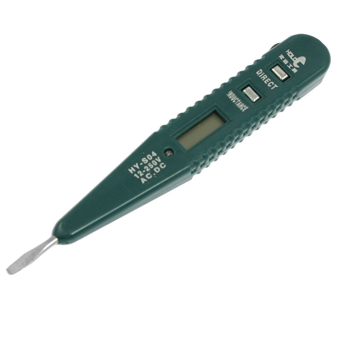 LED Flashlight LCD Digital AC DC 12-250V Voltage Tester Electroprobe