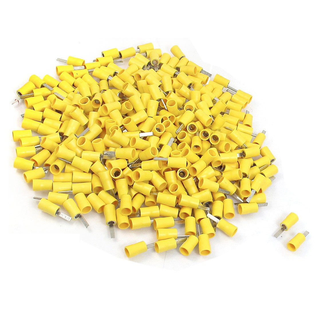 Yellow Insulated Blade Terminals Cable Lug 500 Pcs for 12-10 AWG
