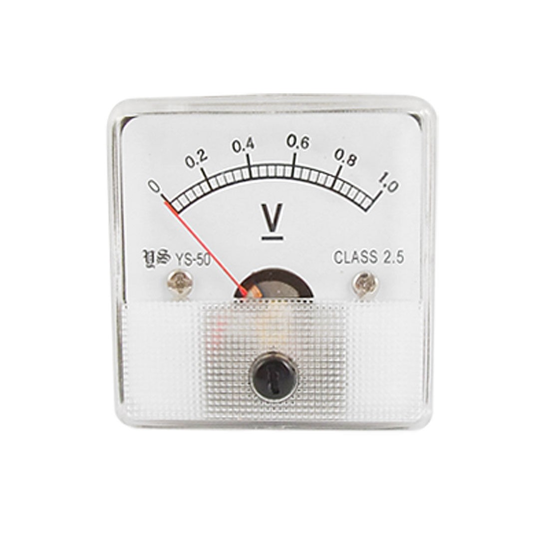 Square Plastic Housed DC 0-1V Volt Meter Analog Panel