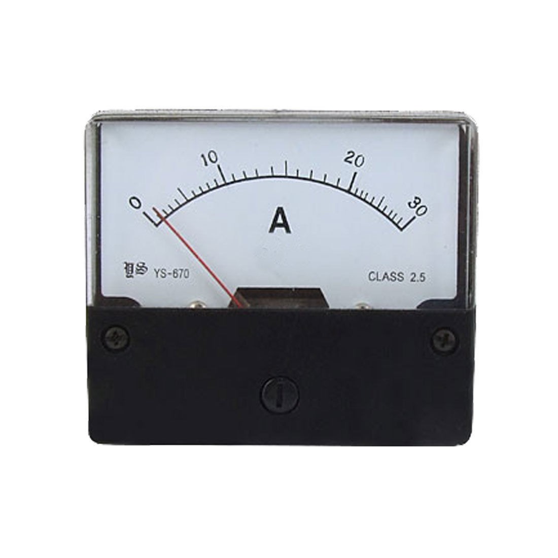 AC 30A Rectangular Panel Analog Meter Ammeter YS-670