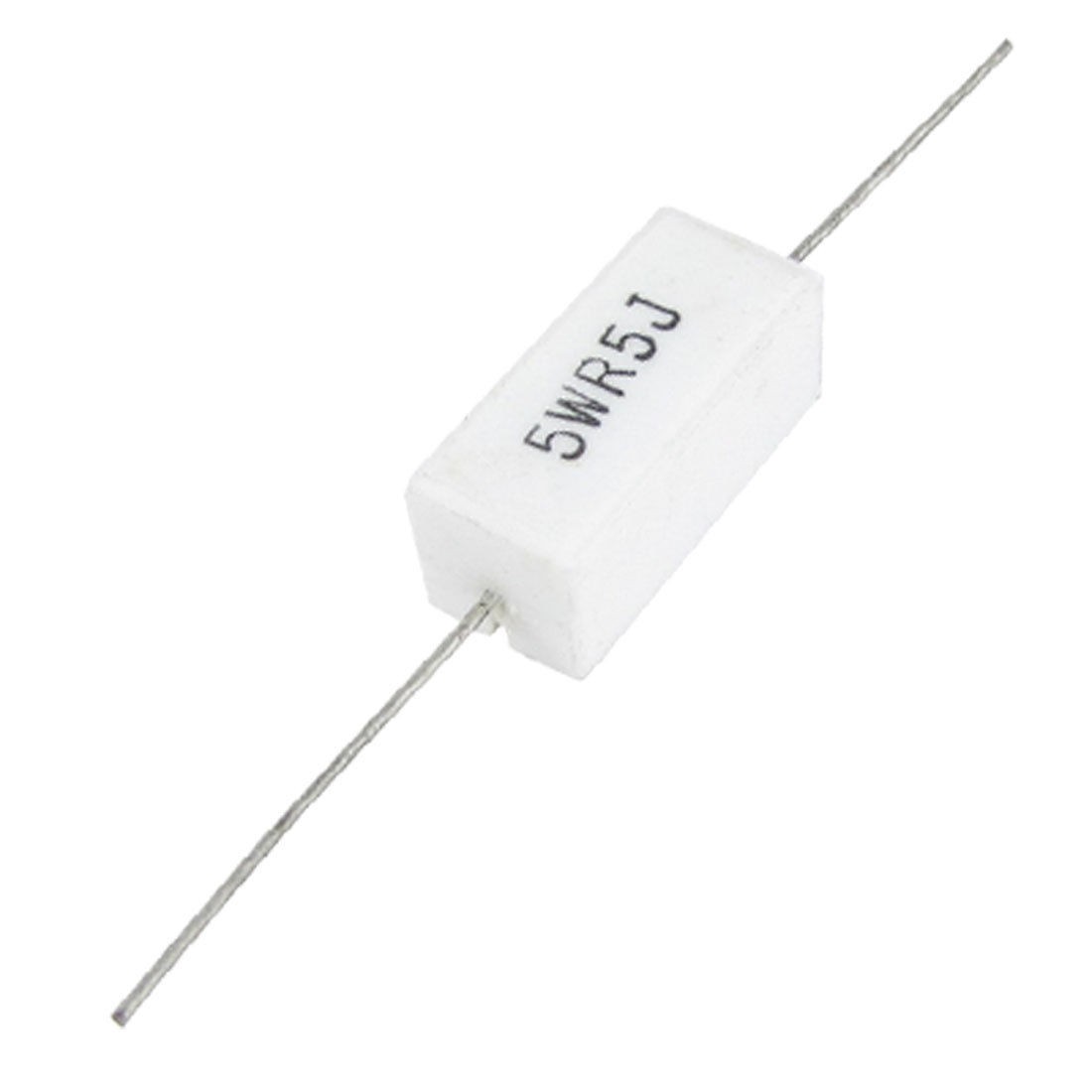 0.5 Ohm 5W Wire Wound Ceramic Cement Resistors 10 Pcs