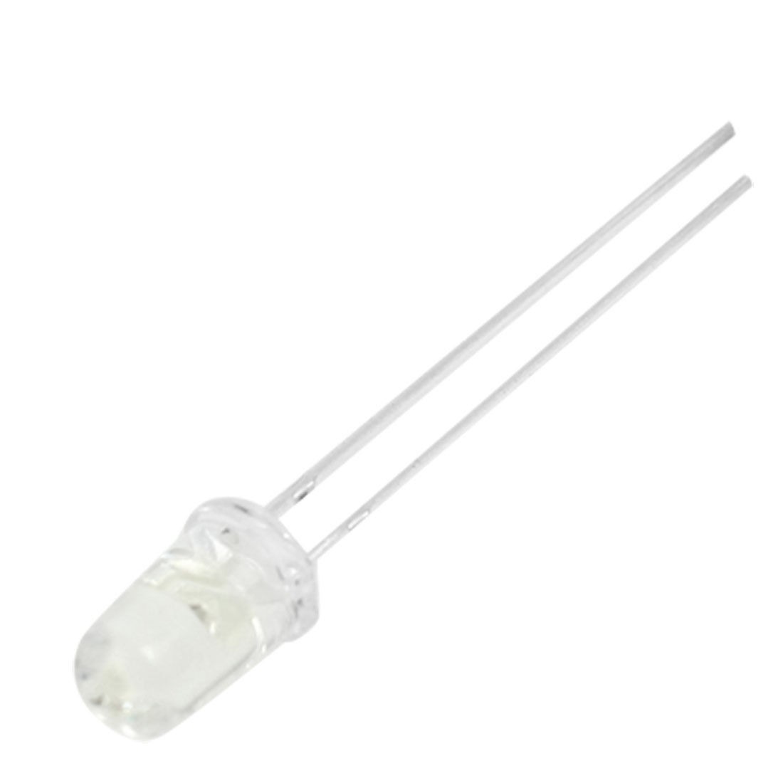 50 Pcs 5mm Straw Hat Green LED Lights Emitting Diodes Lamps 