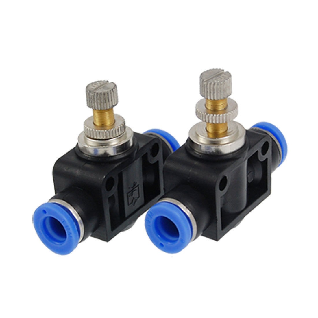 2 Pcs One Touch Fitting Pneumatic Speed Control New 8mm