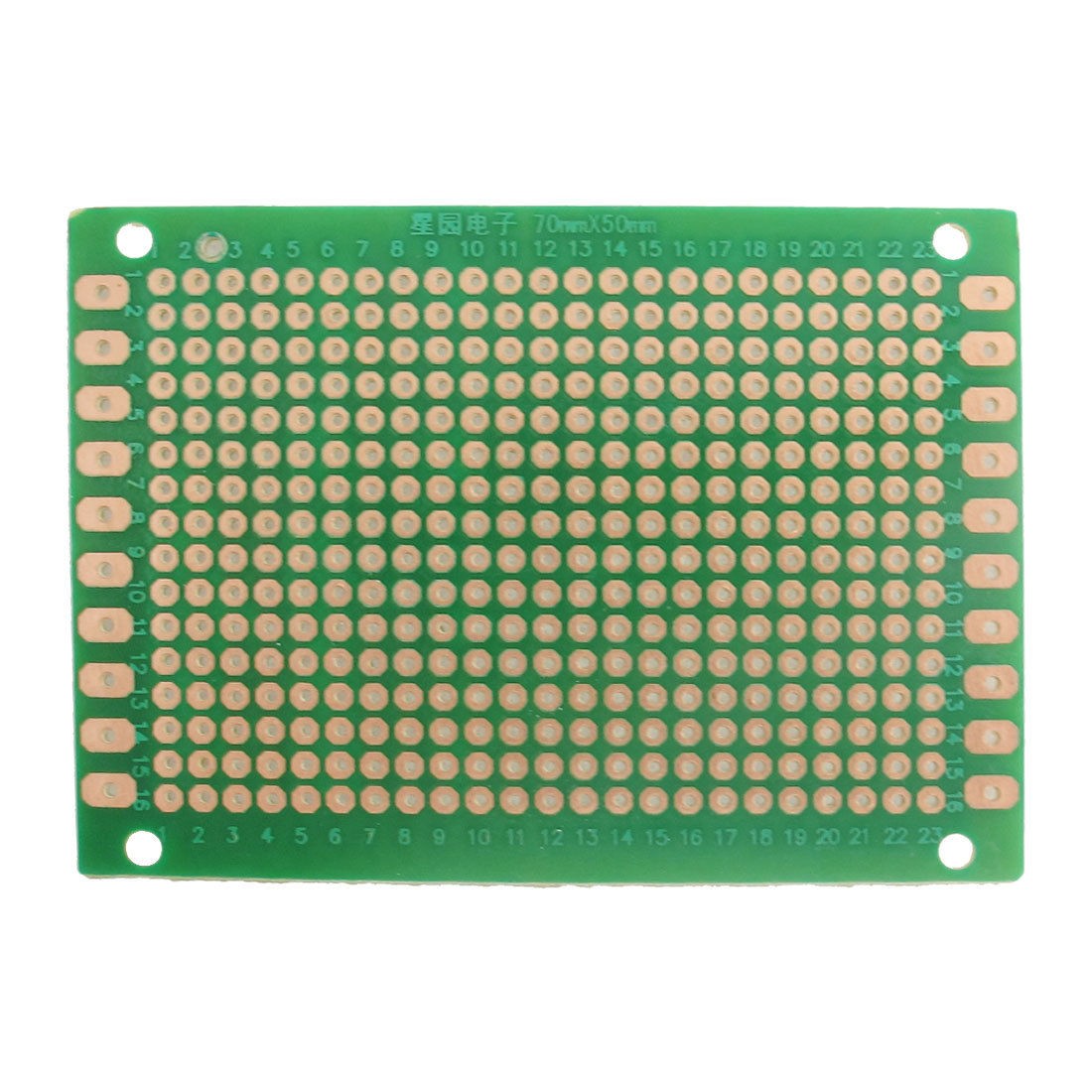 Rectangle Copper Prototyping PCB Circuit Board Stripboard Veroboard 70x50mm
