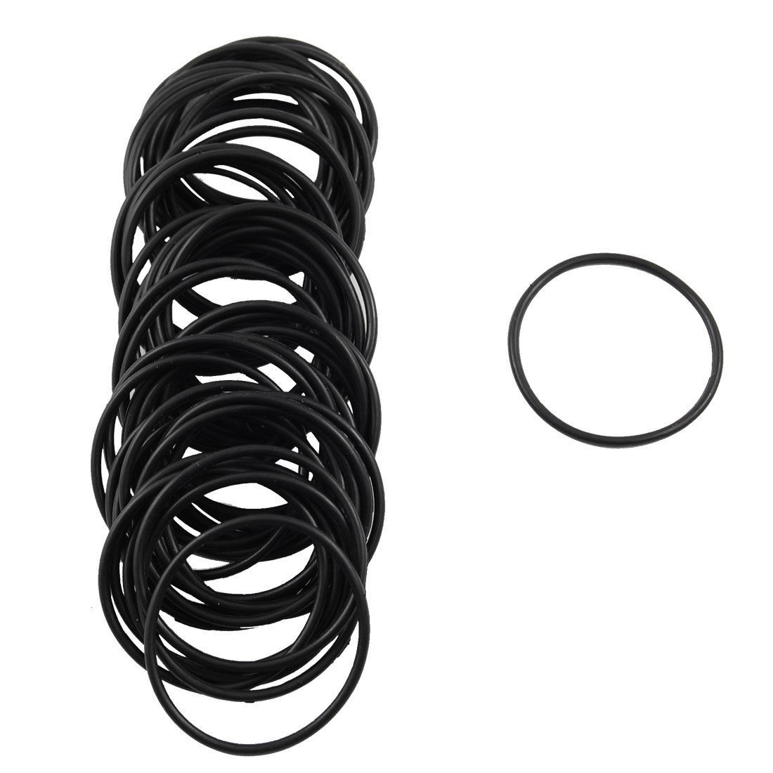 50x NBR 30mm x 1.5mm Hole Sealing O Rings Gaskets Washers for Mechanical