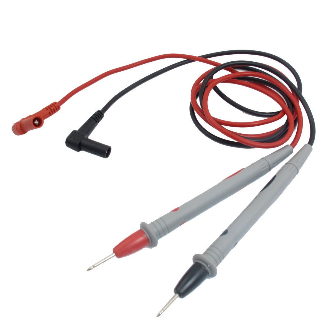 2 x Digital Multimeter 1000V 10A Test Lead Cable Probe Red Black 41.3"