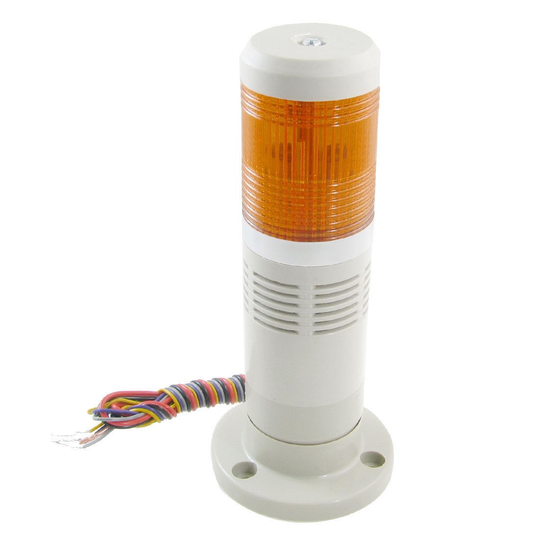 DC 24V Industrial Yellow Signal Tower Lamp Flash Warning Stack Light Uekpj