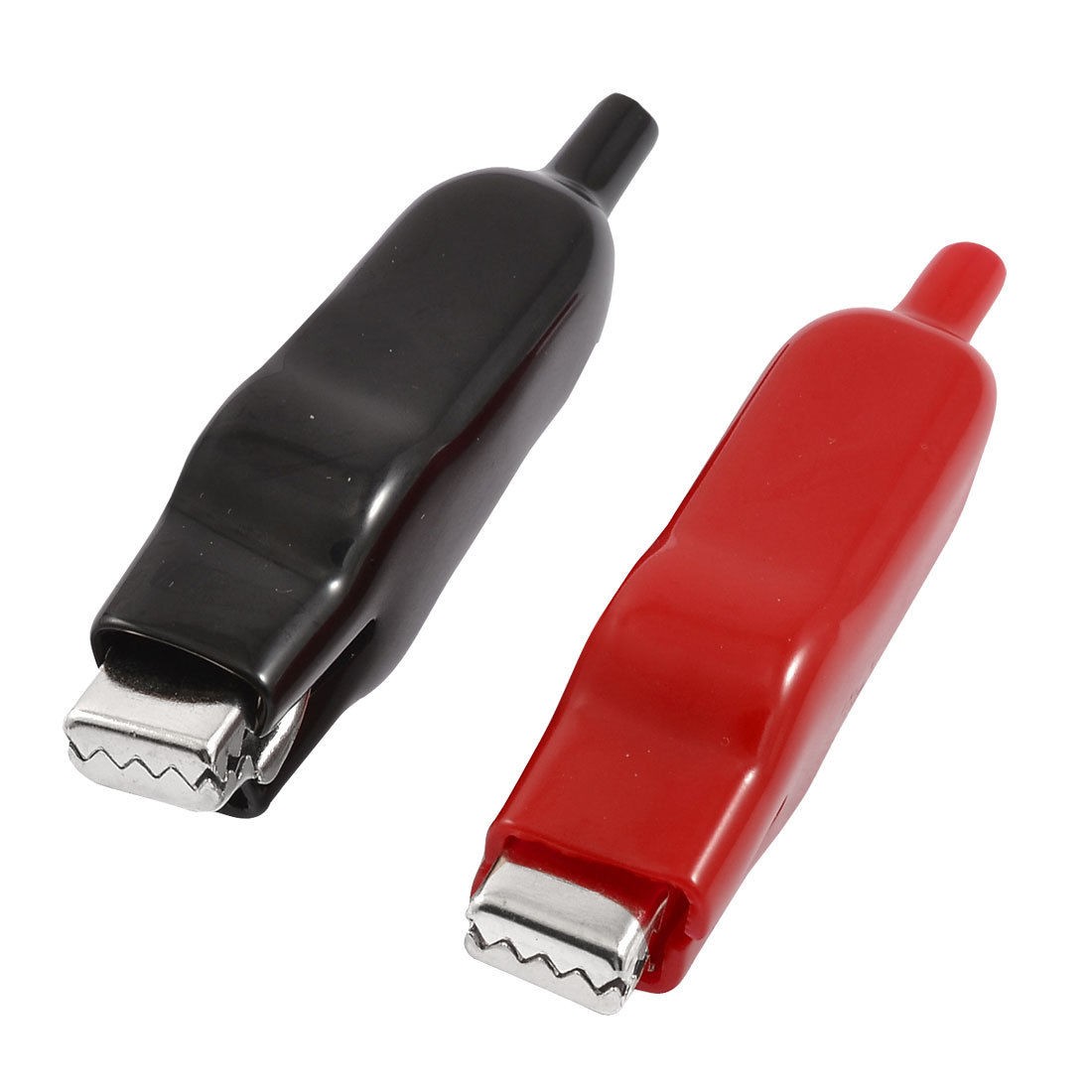 2 Pcs 78mm Plastic Insulating Cover Test Lead Alligator Clips Clamps