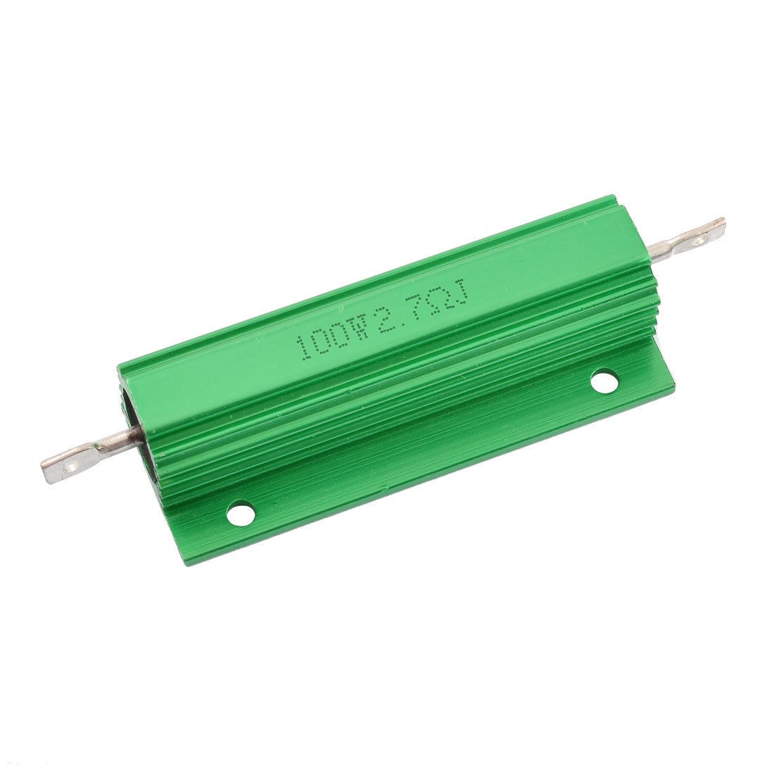 Chassis Mounted 100W Watt 2.7 Ohm Aluminum Shell Wirewound Resistor