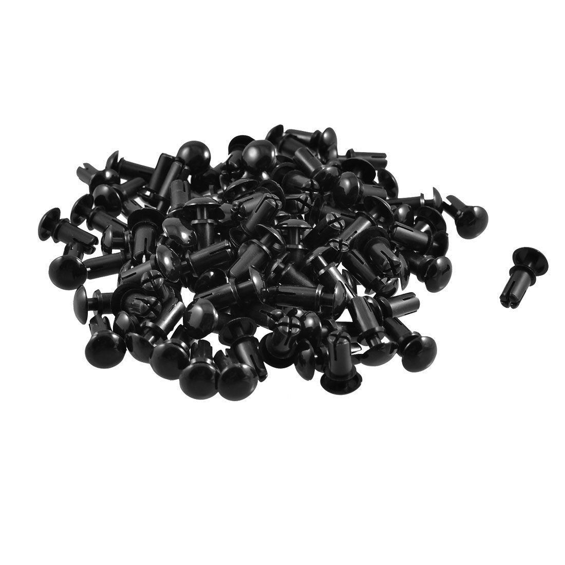 200 x Removable Head Nylon Push Rivet Fasteners for 6.5-7.5mm Thick Panel