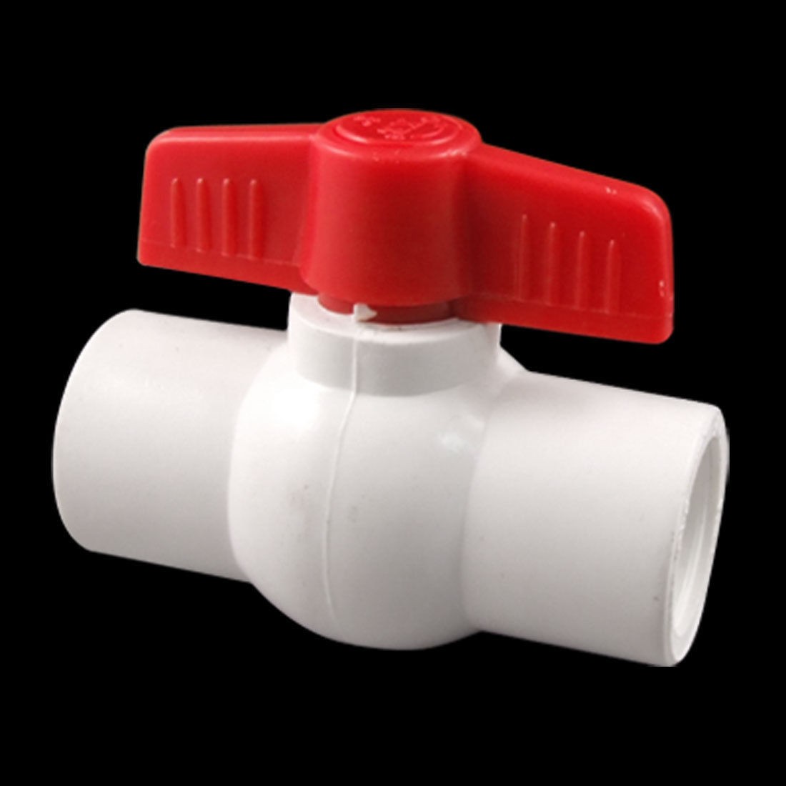 Plumbing 3/4" x 3/4" Slip Ends Full Port PVC Ball Valve White