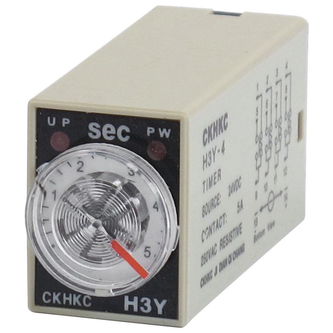 H3Y-4 DC 24V 4PDT 0-5 Seconds 5S 14 Pins Power on Time Delay Relay