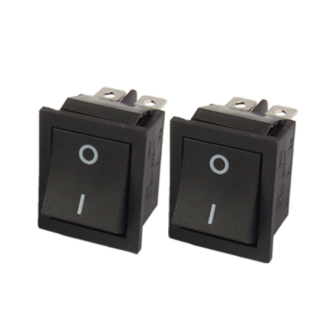 2pcs 16A/20A 250V/125V AC 6 Pin DPDT ON/ON I/O Snap In Boat Rocker Switch
