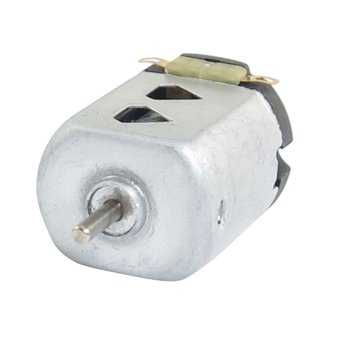 1.5V DC 9000RPM Silver Tone Flat Electric 130 Motor for Four-wheel Car