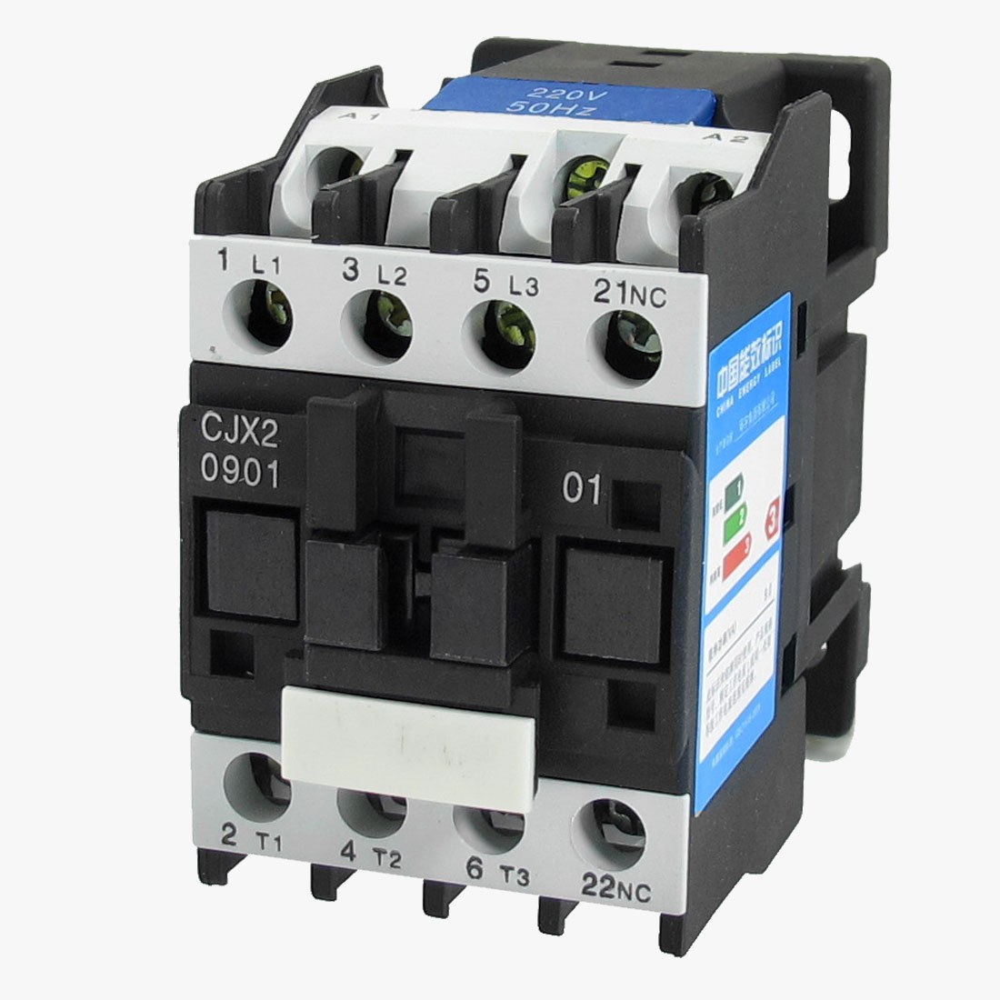 CJX2-0901 660V 20A 3 Poles 3P NC 35mmDIN Rail AC Contactor 220V Coil