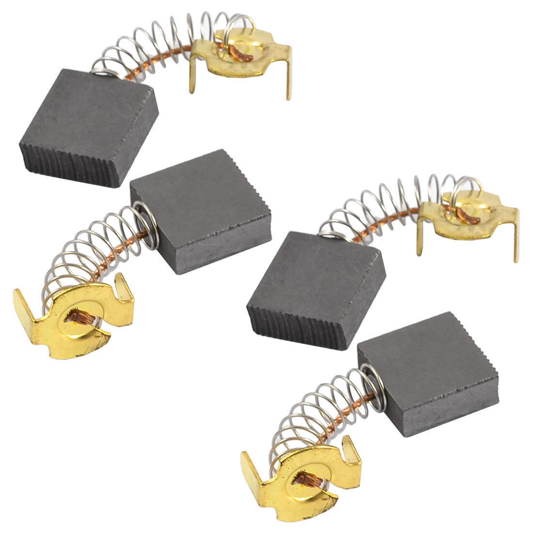 4 Pcs DC Electric Motor 43/64" x 3/11" x 7/10" Carbon Brushes