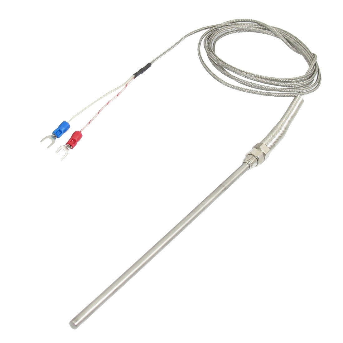 K Type 0-400 Celsius 3-Wire Thermocouple Probe Sensors 2M 6.6Ft