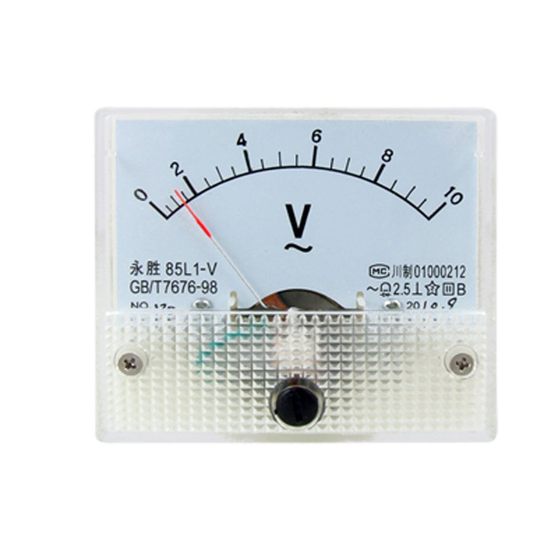 85L1 AC 0-10V Rectangular Analog Panel Volt Meter Gauge