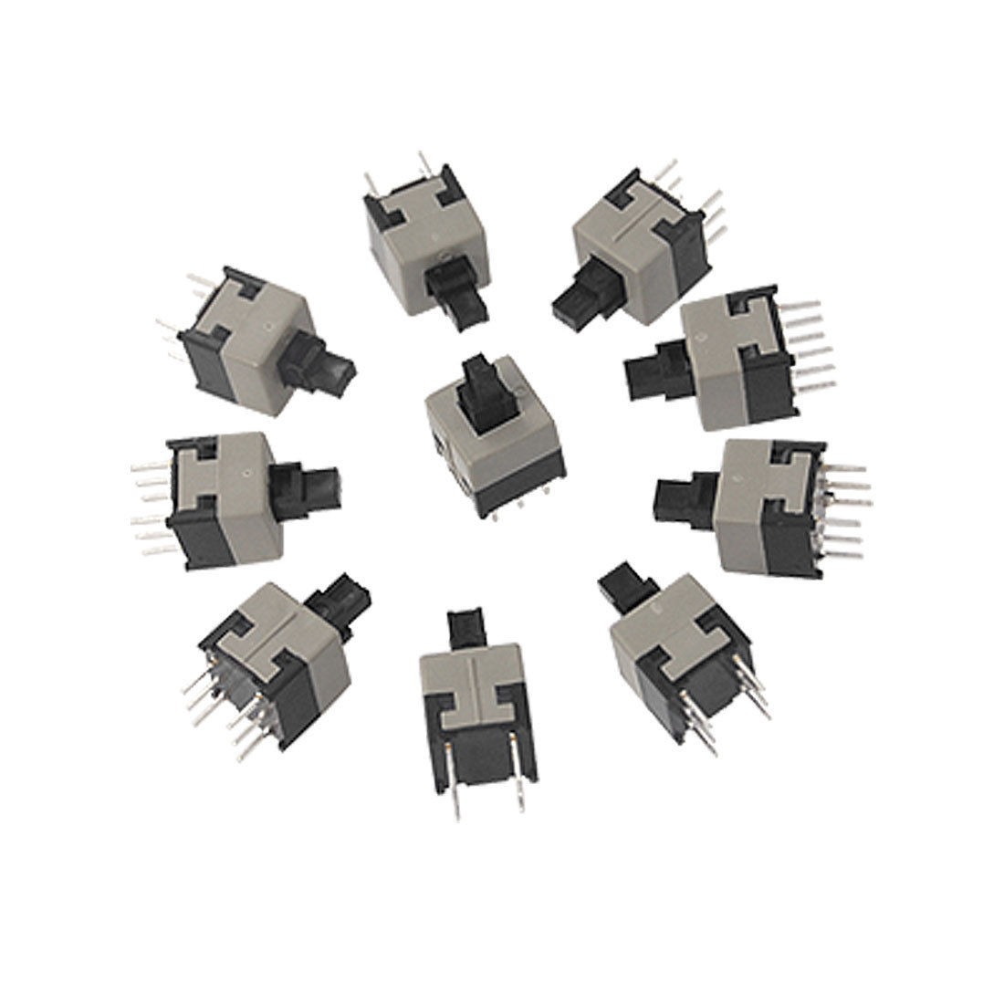 10 Pcs 8.5 x 8.5mm Momentary Tact Tactile Push Button Switch DIP Through-Hole