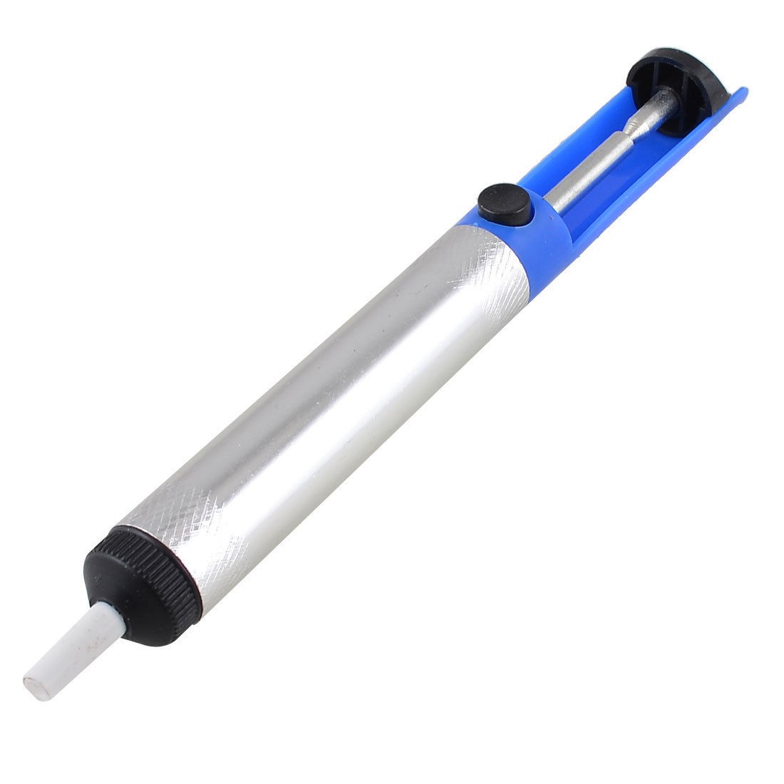 Silver Tone Aluminium Body Desoldering Pump Solder Sucker Iron Remover Tool