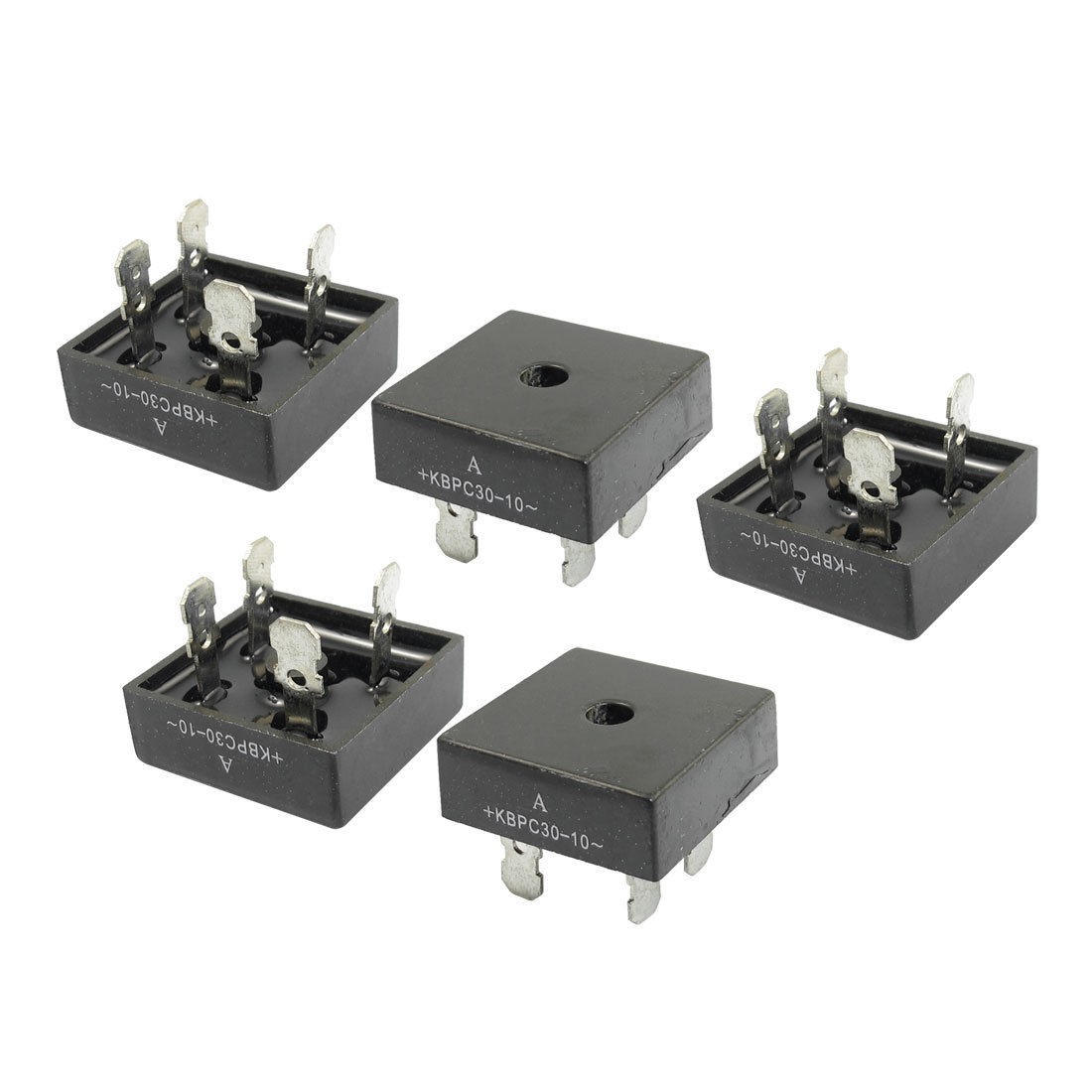 1000V 30A Half Wave Professional Single Phase Bridge Rectifier 5 Pcs