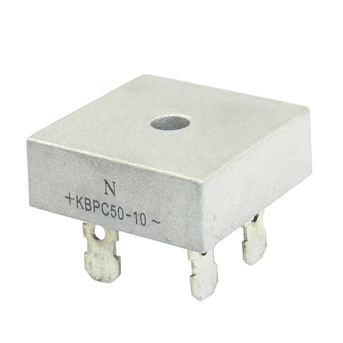 KBPC50-10 1000V 50A Single Phase Bridge Rectifier Half-Wave Silver Tone