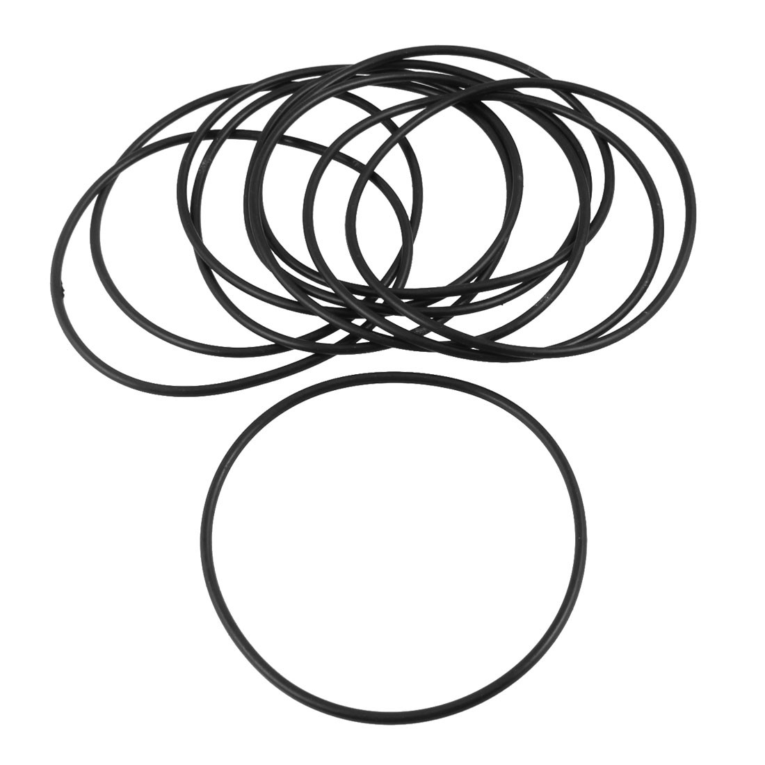 10 Pcs Oil Seal O Rings Black Nitrile Rubber 78mm OD 2.5mm Thickness