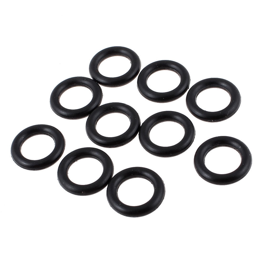10PCS Black Rubber Oil Seal O Shaped Rings Sealing Gasket Washers 10mm x 2mm