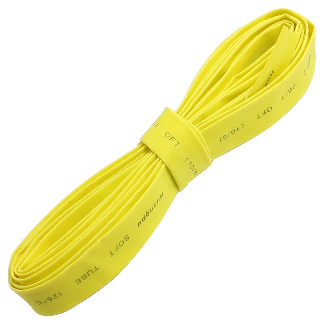 Ratio 2:1 Yellow Polyolefin 10mm Dia Heat Shrink Shrinkable Tube 3 Meter