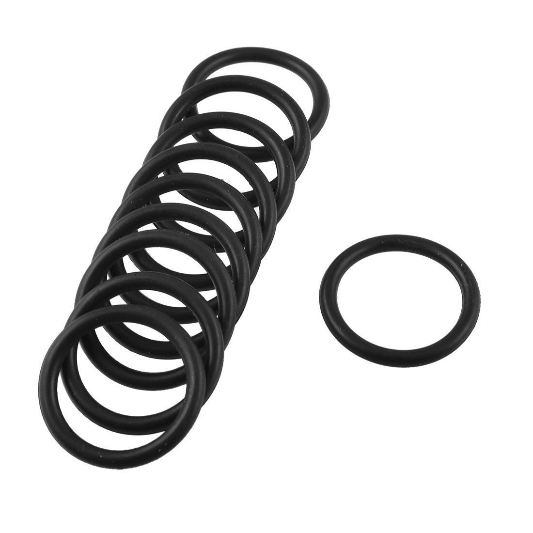 10Pcs 29mm Outer Dia 3mm Thickness Rubber Oil Filter Seal Gasket O Ring