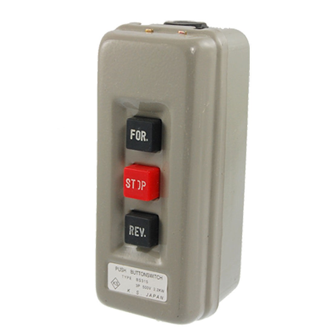 AC 500V 15A 2.2KW Motor Control 3 Push Buttons Station