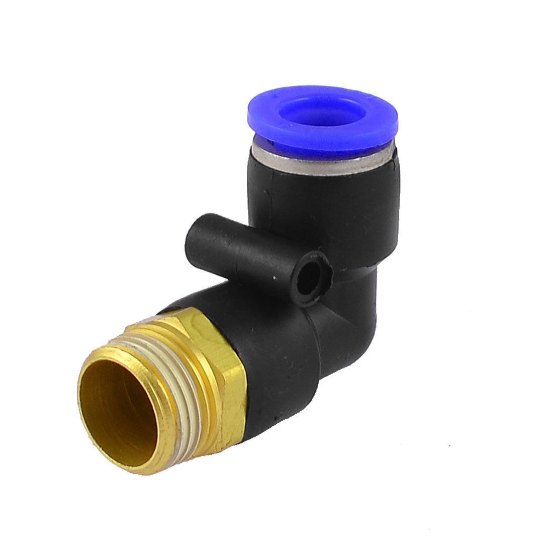 L Shaped 3 8" PT Male Threaded to 10mm Tubing Pneumatic Quick Fitting