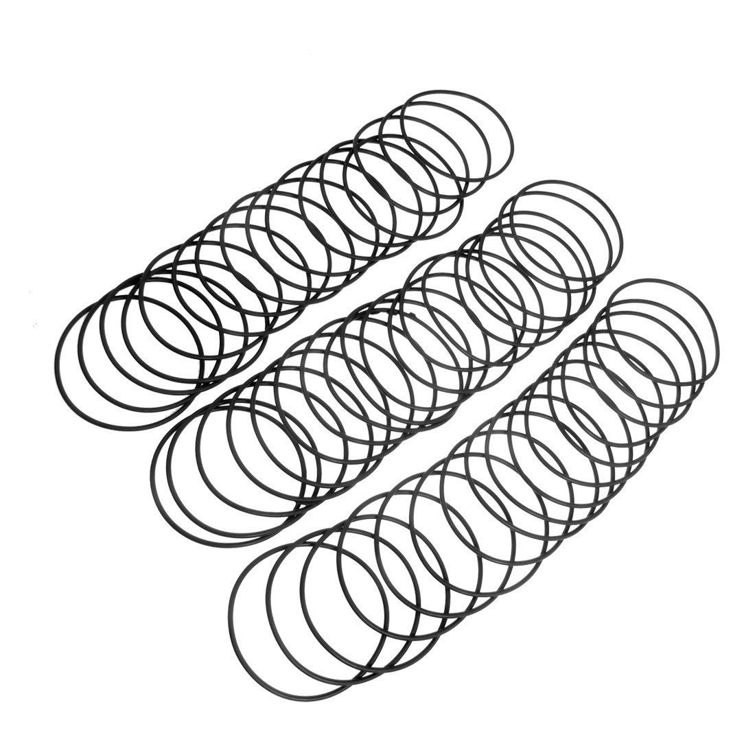 50 Pcs Industrial Flexible Rubber O Ring Seal Washer 70mm x 2.4mm