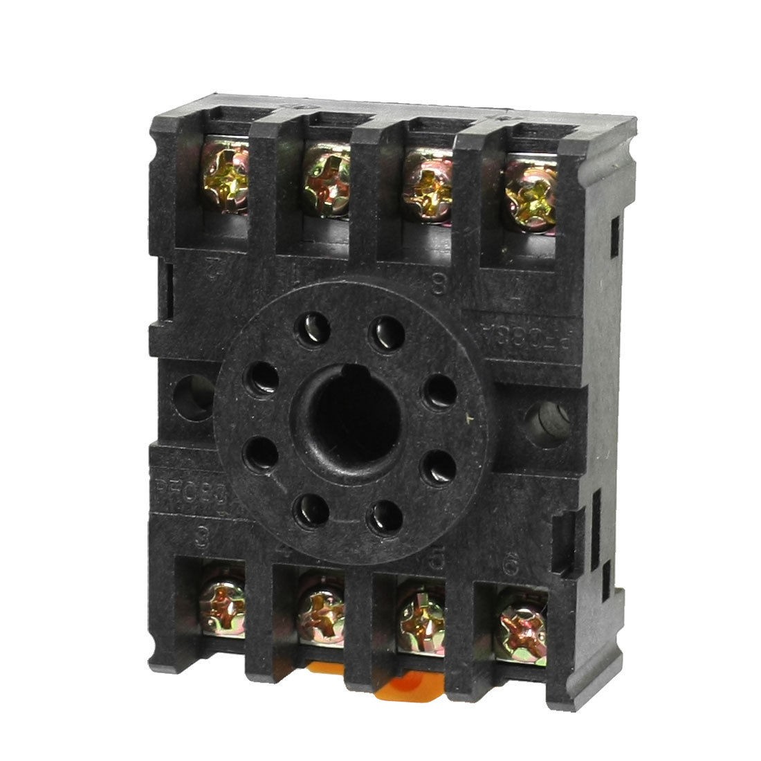 PF083A 8 Round Pins 35mm DIN Rail Mount Socket Base for MK2P-I AH3-3 Relay