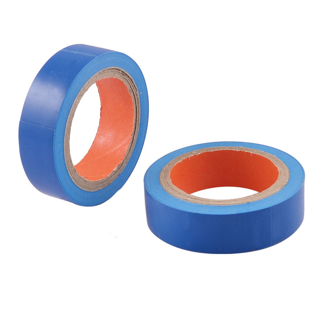 2 Pcs 15mm Wide Blue Adhesive Electrical Insulation Tape Roll