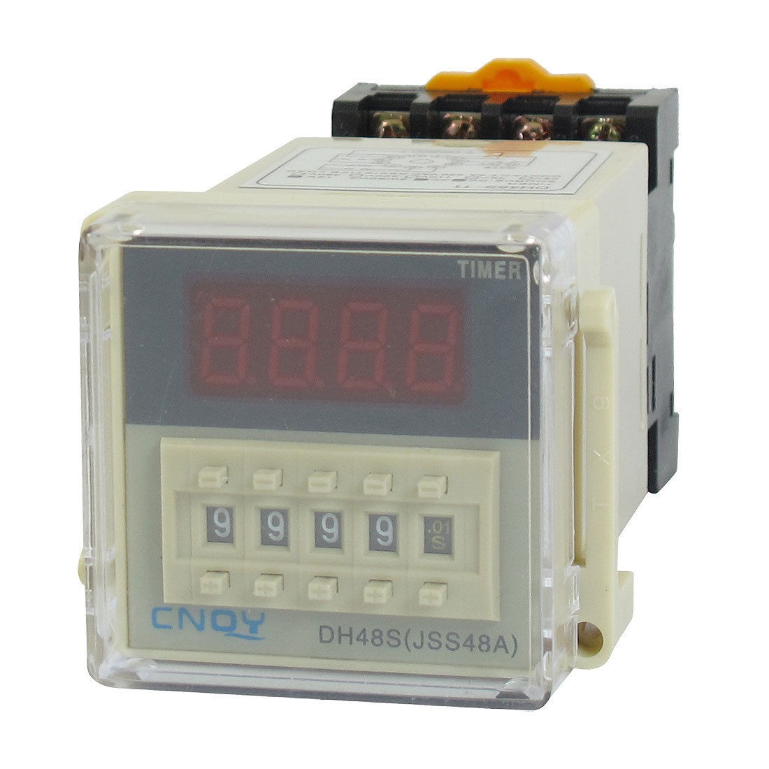 DH48S-11 Power on Time Delay Relay 11-Pin SPDT 0.01S-99H99M AC/DC12V w Socket