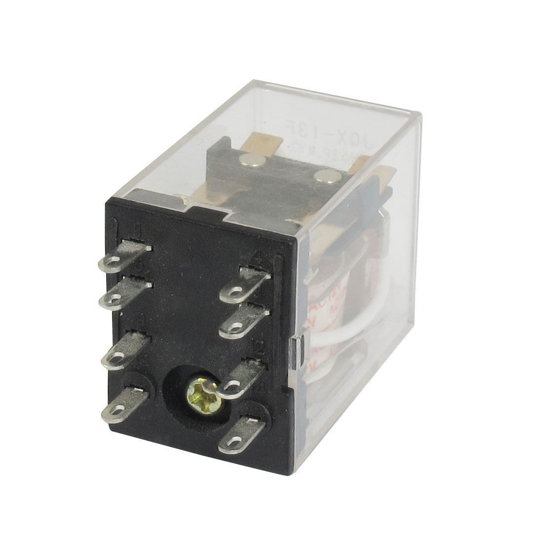 JQX-13F MY2 DC 12V Coil 8-Pin DPDT Red LED Electromagneti<wbr/>c Relay