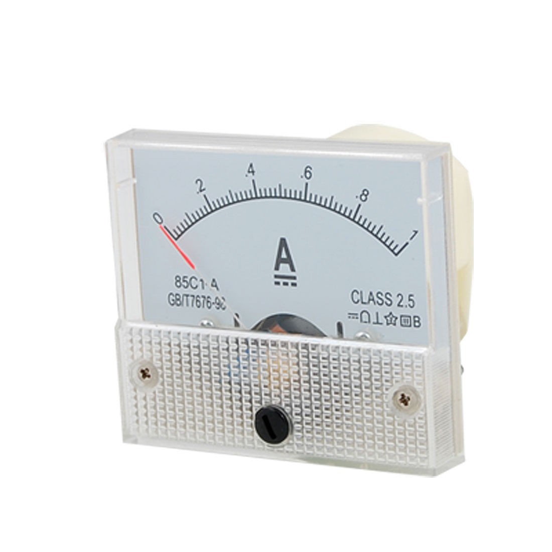 Direct Current 0-1A Wht Amperemeter Analog Panel Meter
