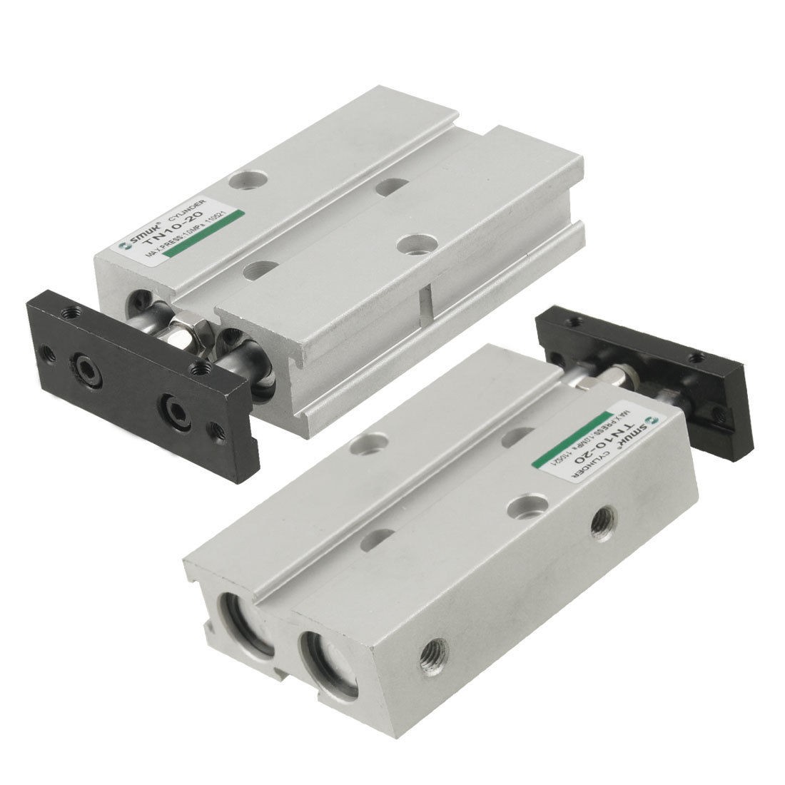 Pneumatic 10mm Bore 20mm Long Stroke Double Rod Air Cylinder