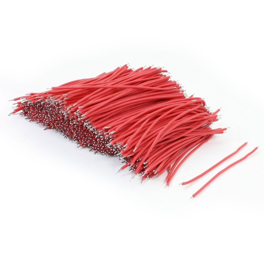 Red PVC Tin Plated Brushless Motor Cable Wire 0.5x80mm 24AWG Cable 500 Pcs