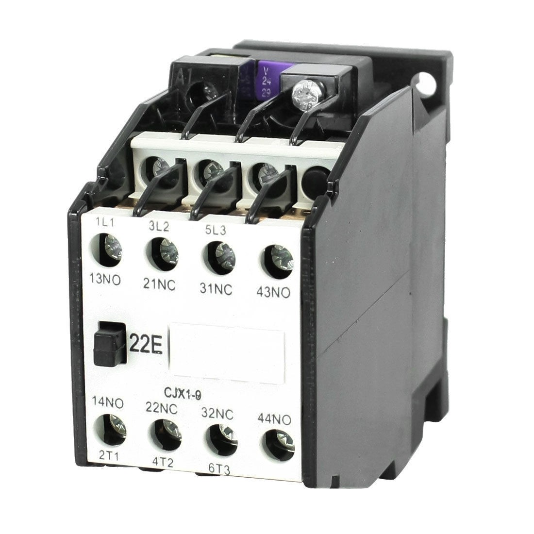 CJX1-9 AC Contactor 24V 50Hz Coil 9A 3-Phase 3-Pole 2NO + 2NC