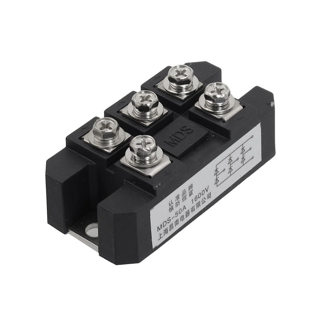 AC 1600V 50A 5 Terminals Circuit Diode Rectifier Module Transistor Semiconductor